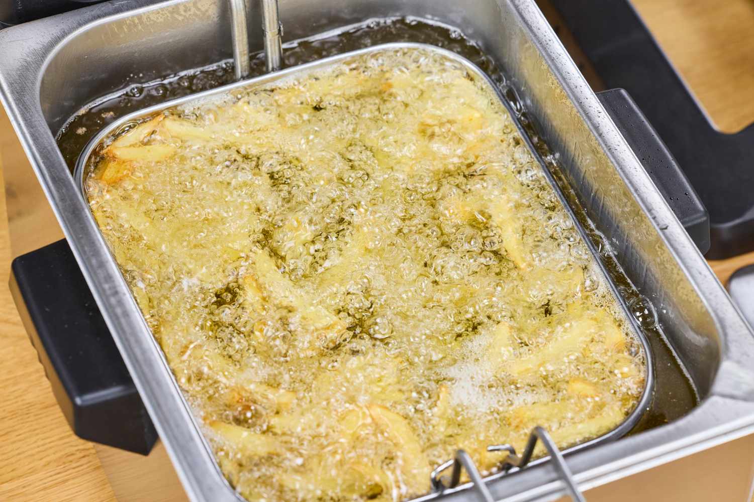 Fries are made in the Cuisinart CDF-200P1 Deep Fryer