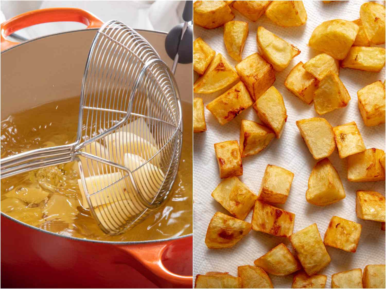 first fry of tater tots