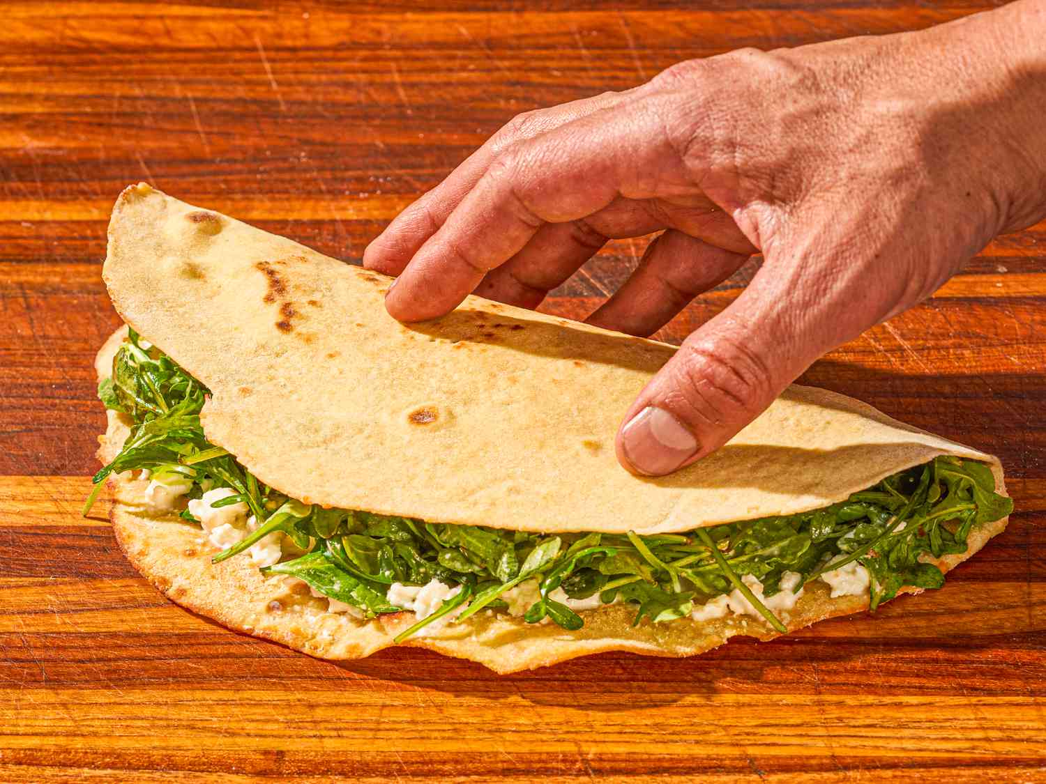 Side view of Piadina