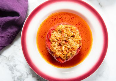 Overhead view of dolma