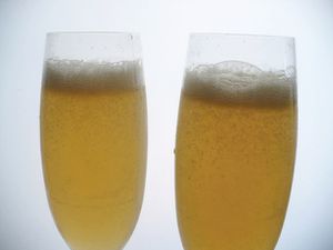 Ginger-cardamom soda with lime