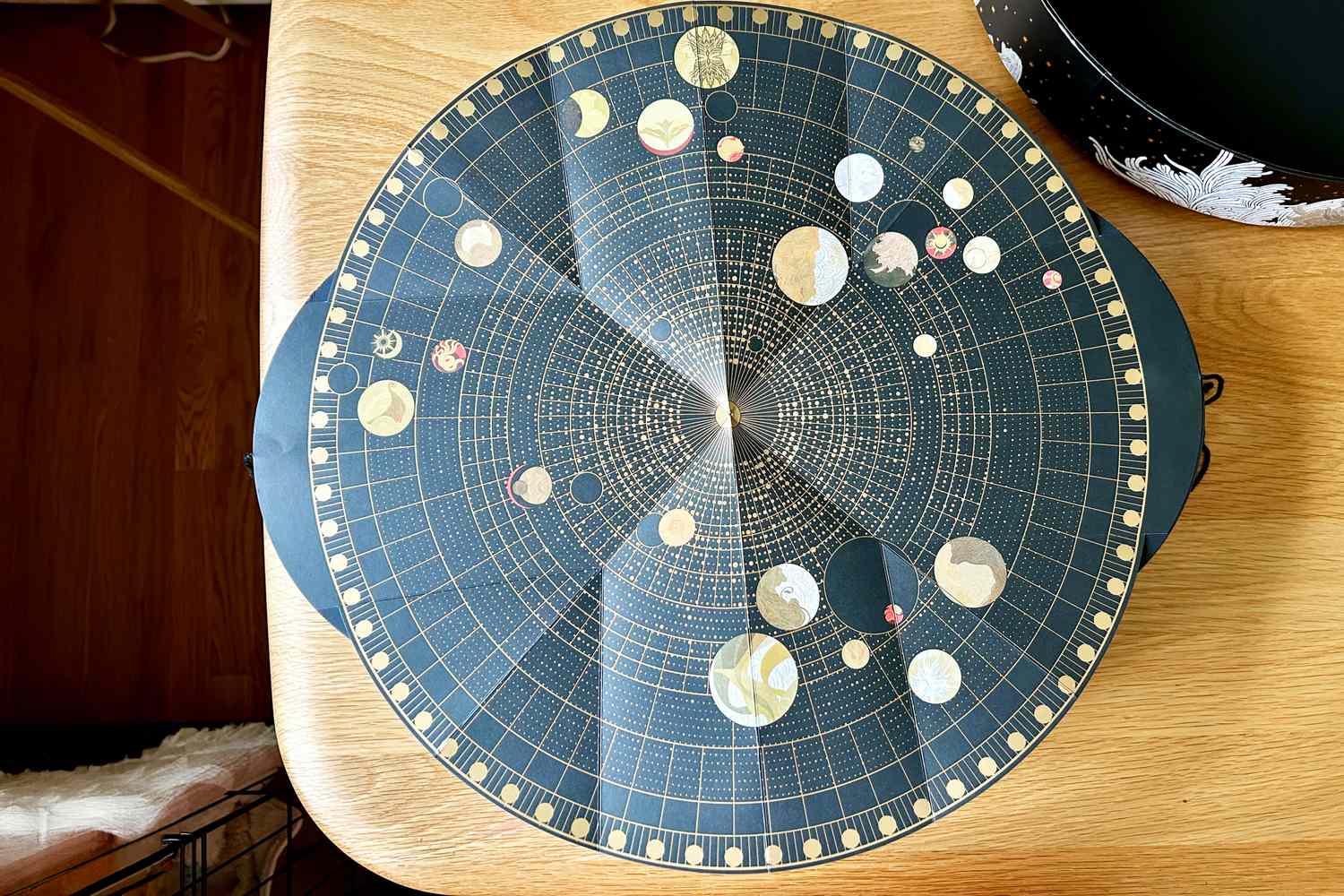 The Dandelion Chocolate Advent calendar's illustrated moon map