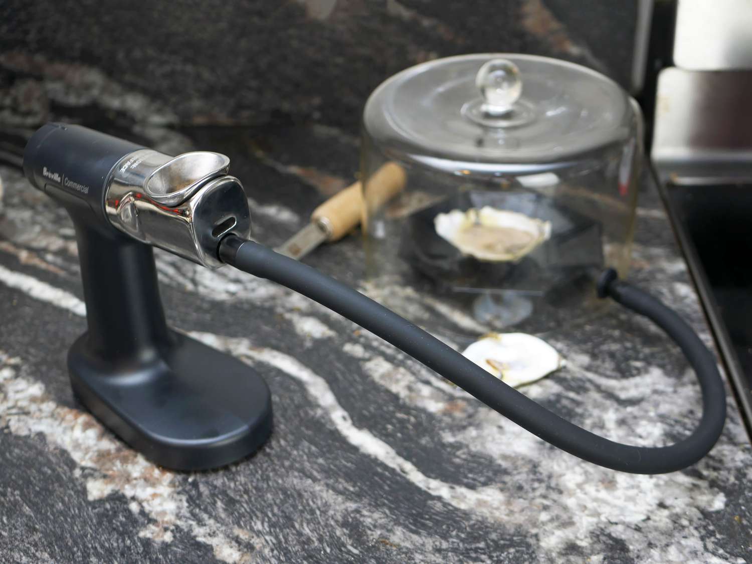 breville polyscience smoking an oyster