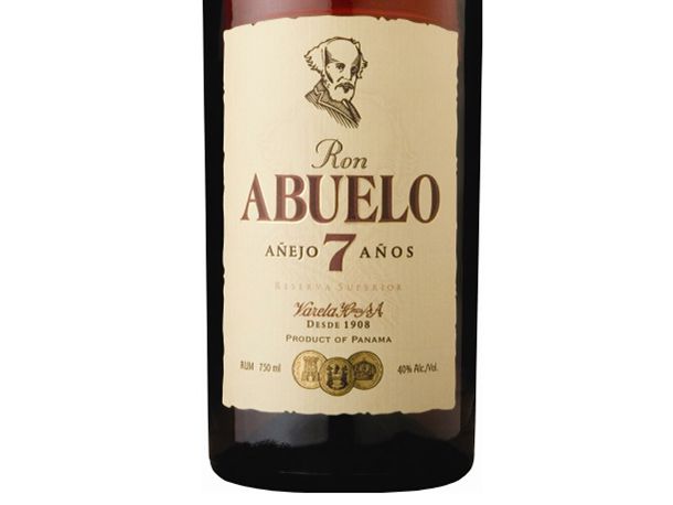 Bottle of Ron Abuelo 7 year aged rum
