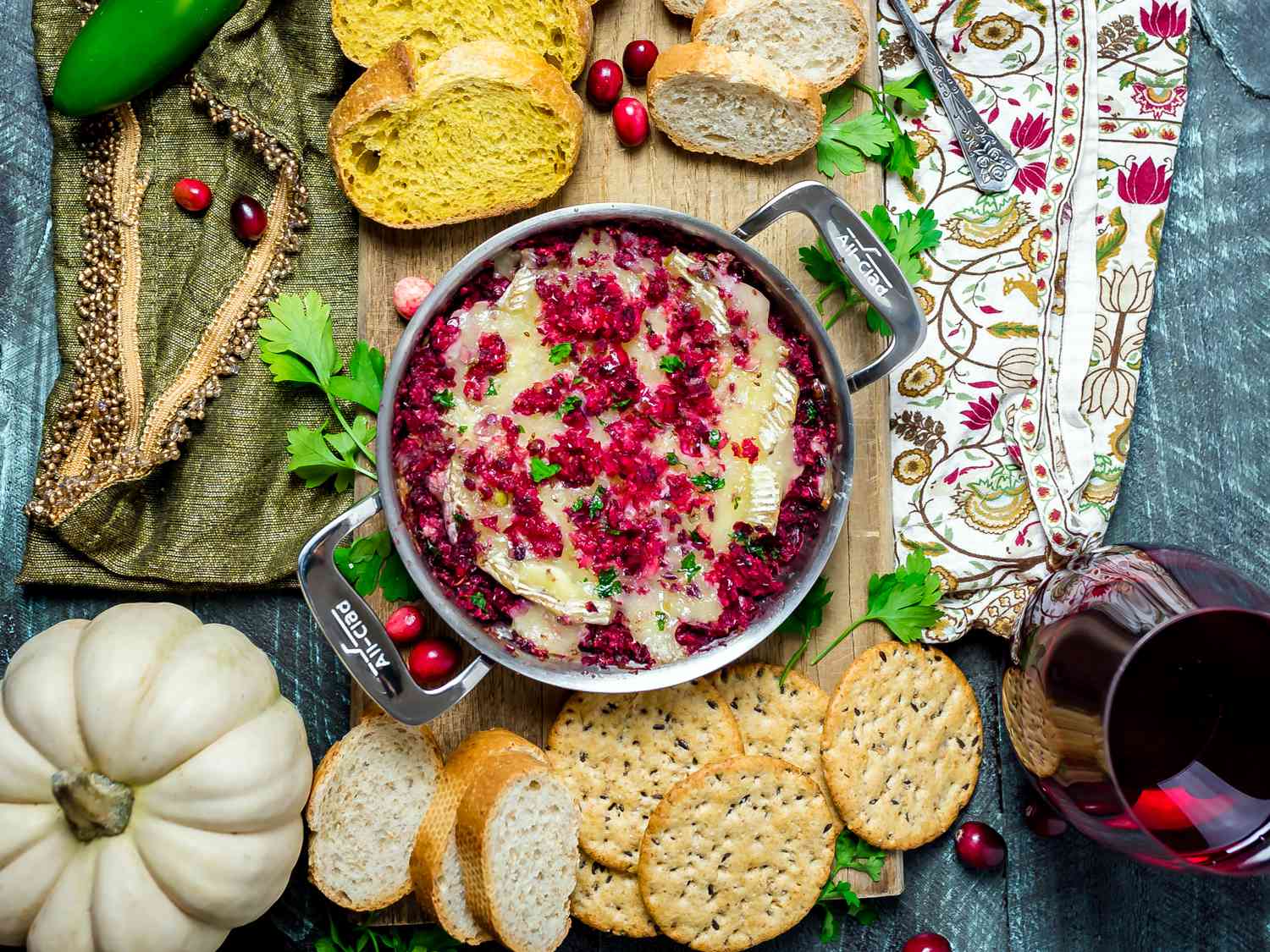 20181216-cranberry-jalapeno-baked-brie-overhead-morgan-eisenberg