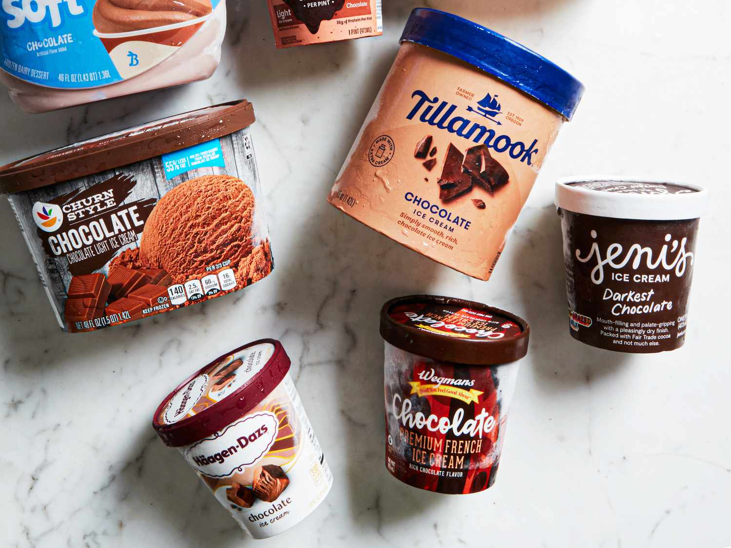 Chocolate ice creams.