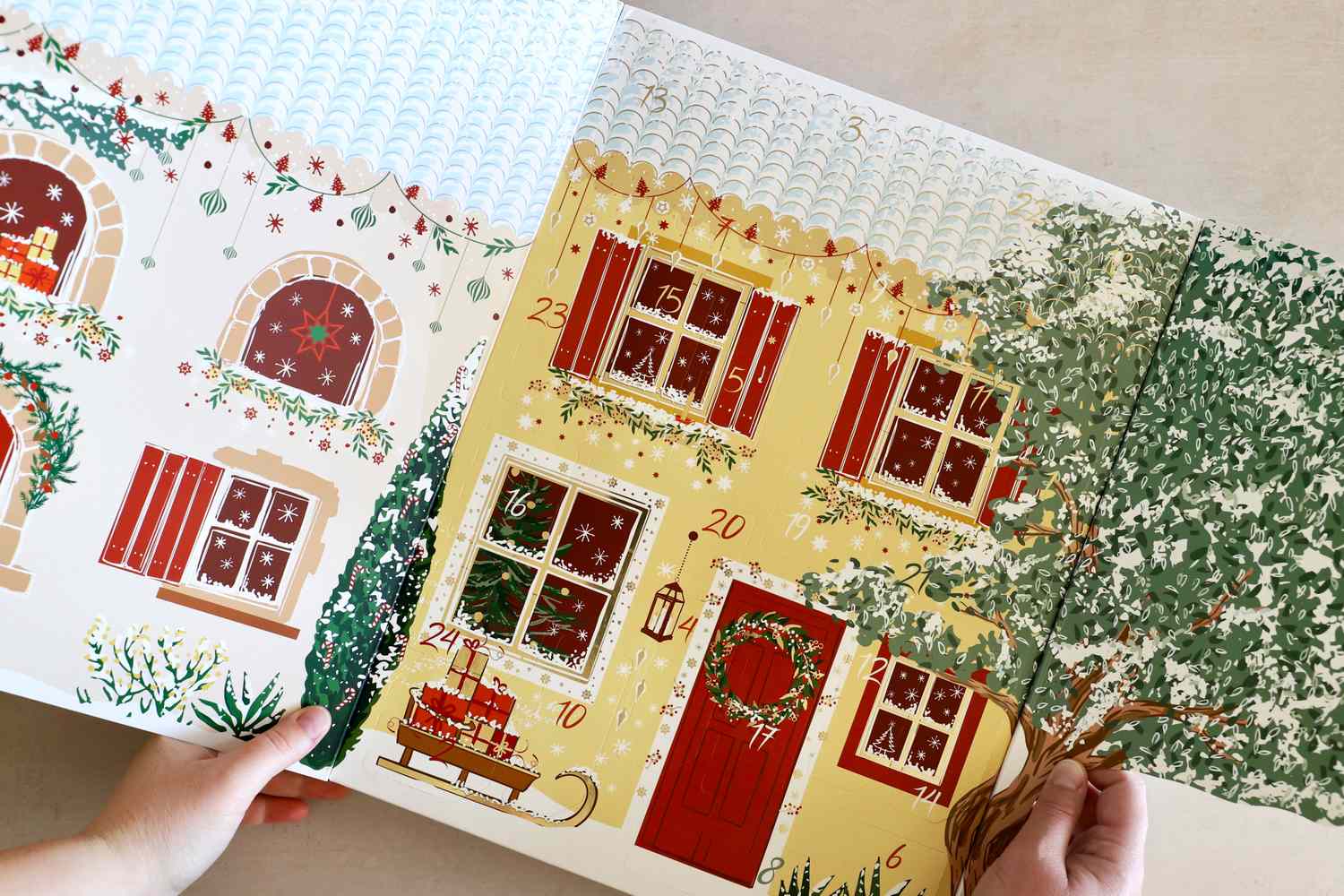 The interior of the Oliviers & Co Advent Calendar