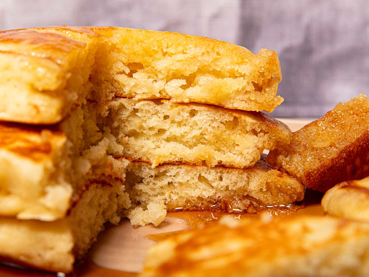 Inside view of pancakes