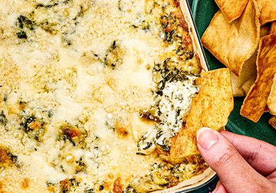 spinach-artichoke dip hero