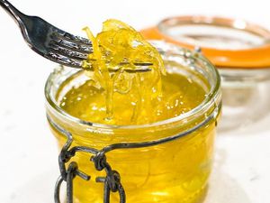 jar of candied citrus zest