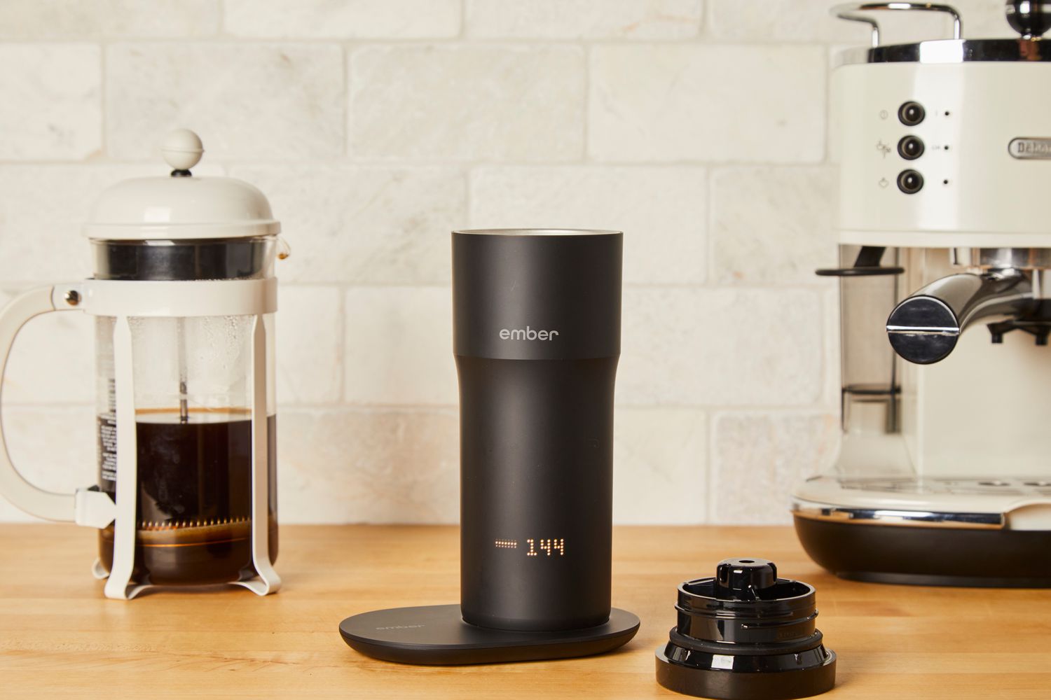 Ember Travel Mug 2 on counter