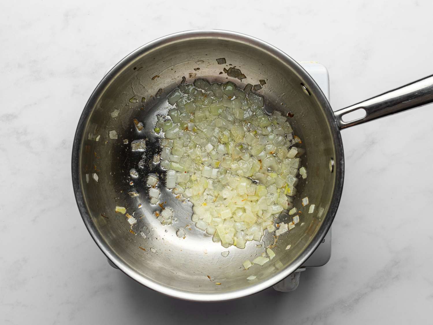 Remaining onion in large saucepan over medium-high heat