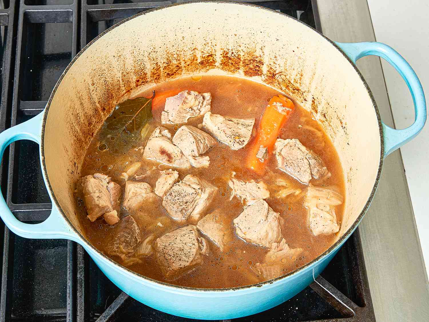 red pork tamales step 1