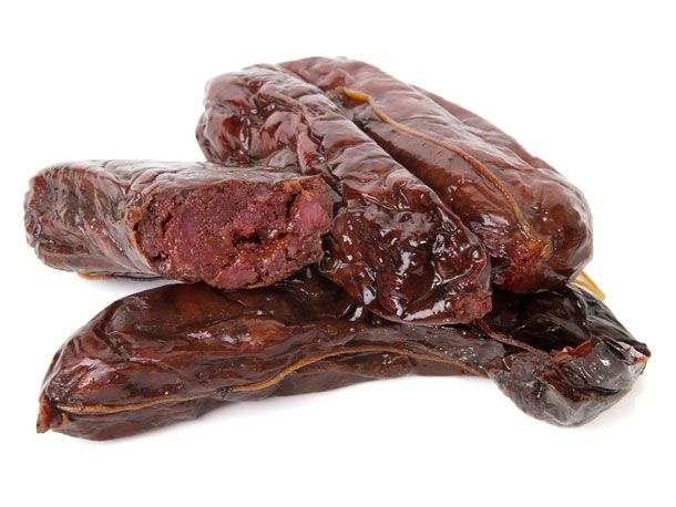 Several links of morcilla.