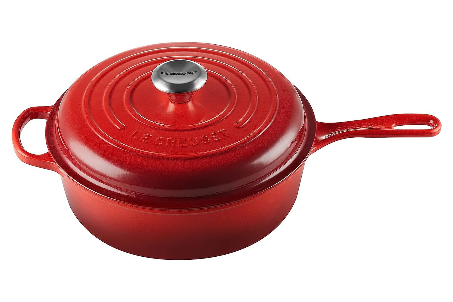 Amazon Le Creuset Enameled Cast Iron Signature Cassadou, 3.75qt., Cerise