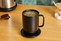 The Ember mug filled with coffee.