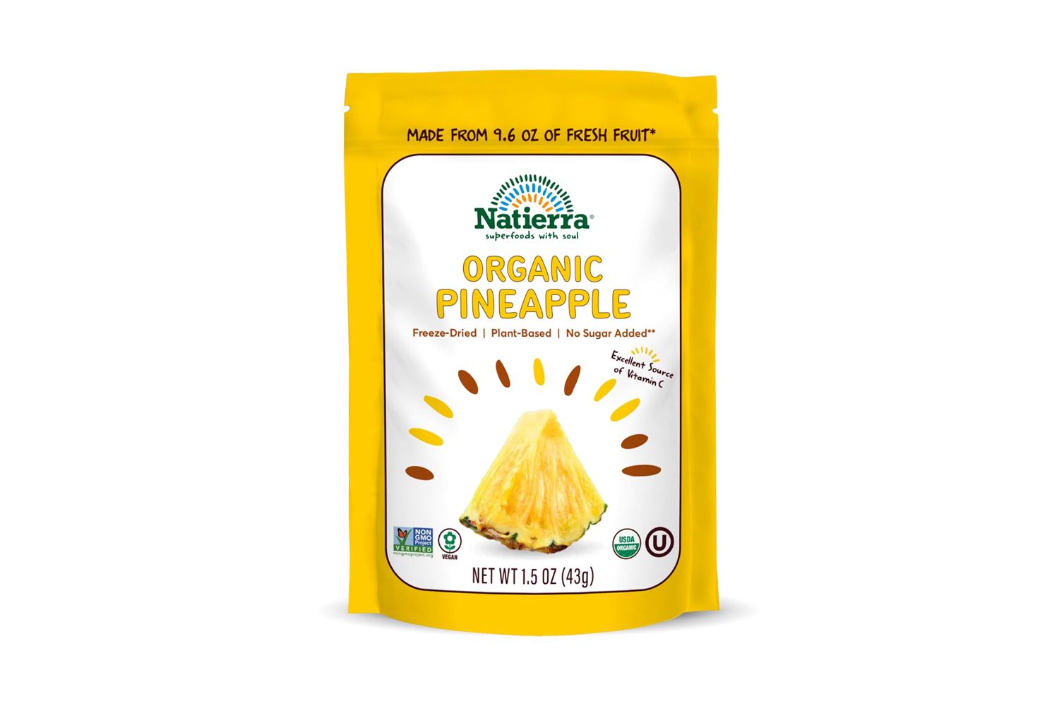 Natierra Organic Freeze-Dried Pineapple