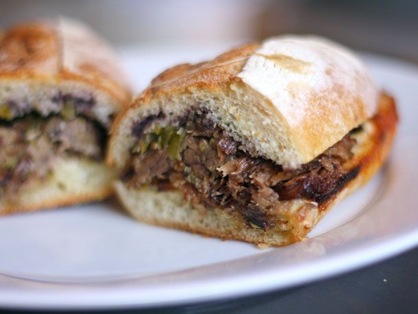 classic Pepito sandwich stuffed with marinated grilled steak