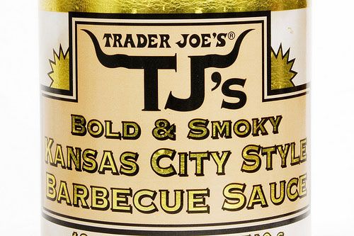 Closeup of Trader Joe's Kansas City Style Barbecue Sauce.