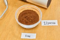 Coffee ground in the 1Zpresso J Manual Coffee Grinder