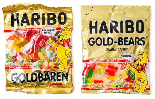 Two bags of Haribo Gummy bears 