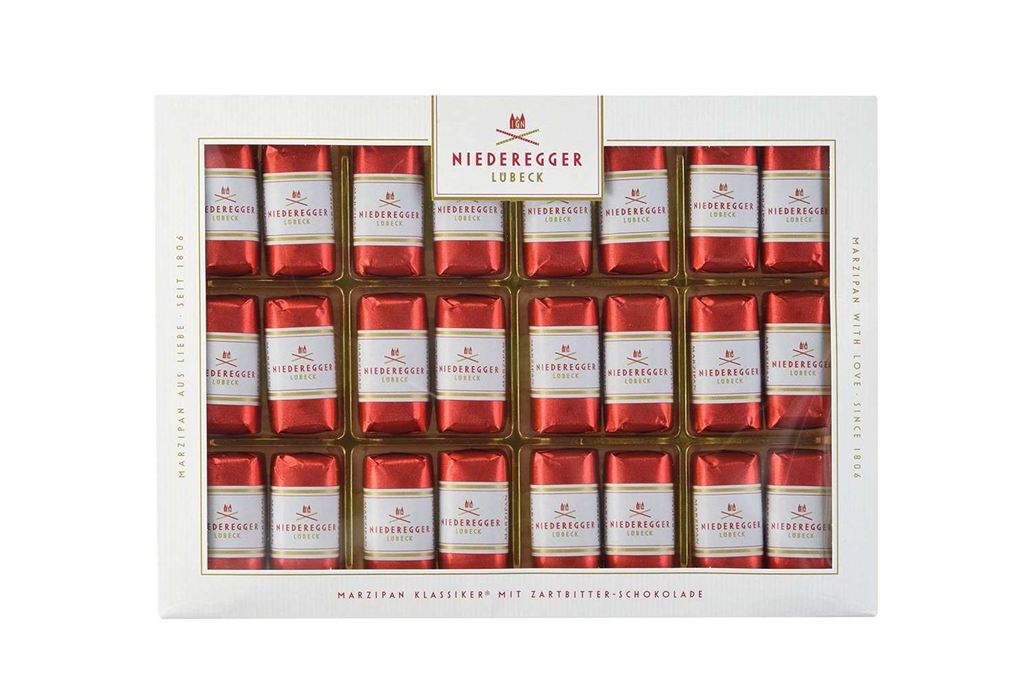 Niederegger Classic Loaves - Pure Marzipan Covered in Crisp &amp; Dark Chocolate