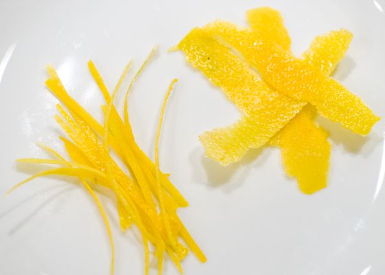 chopped lemon zest