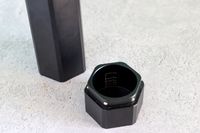 close up of the hexmill catch basin