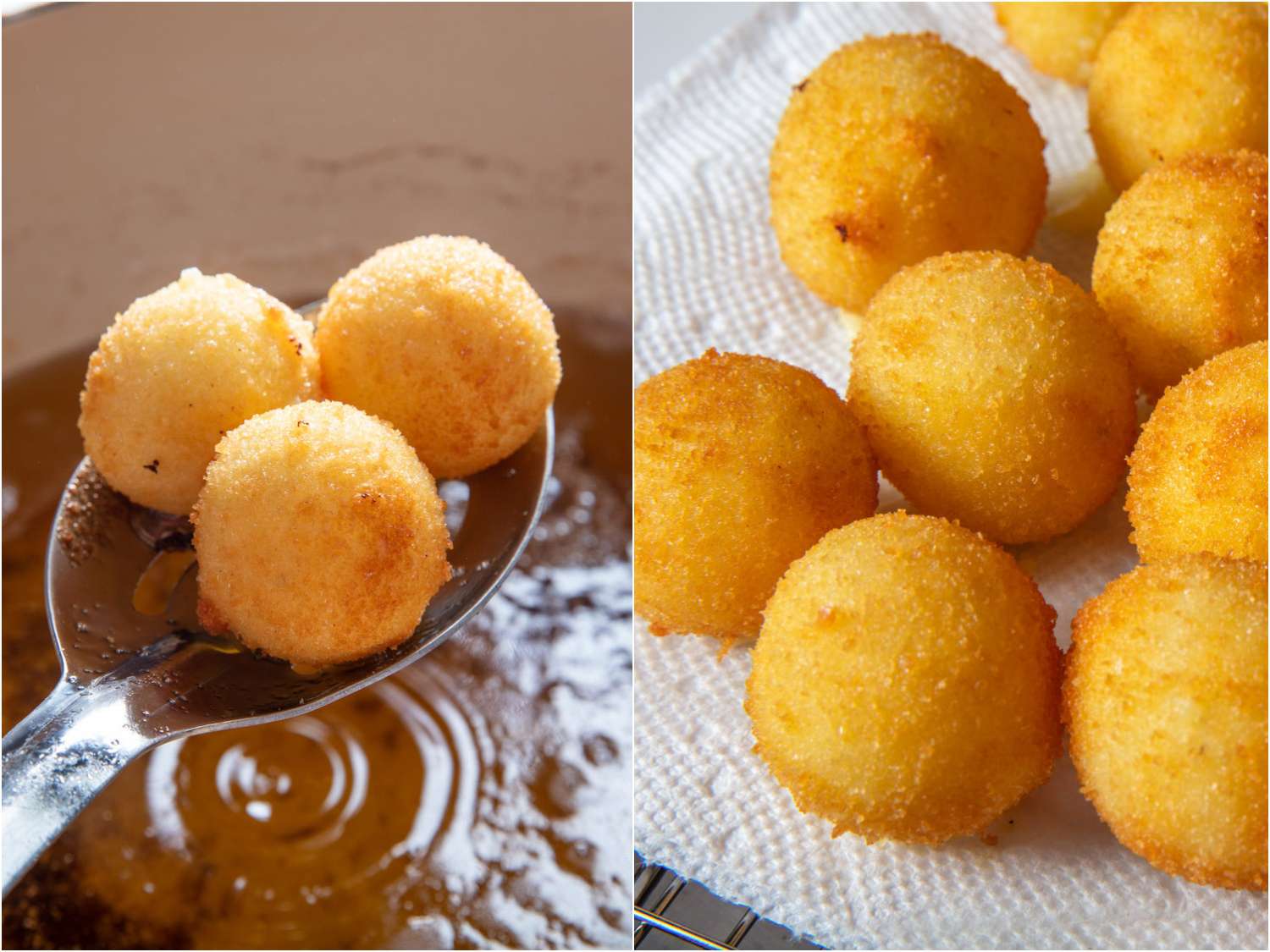 frying potato croquettes