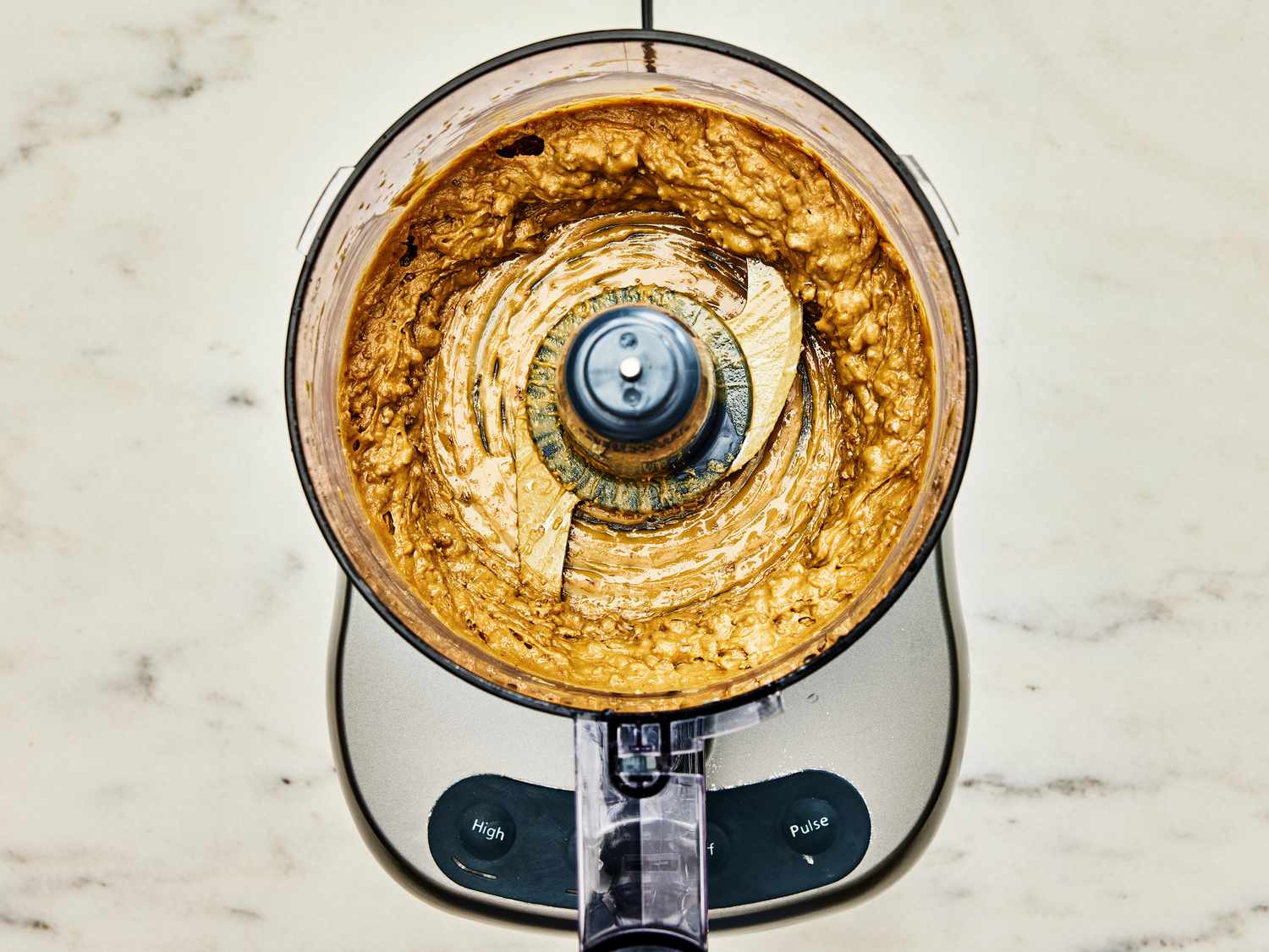 Nut butter in a food processor 