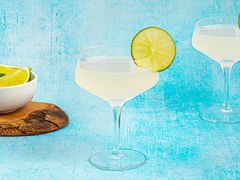 Side angle view of a daquiri 