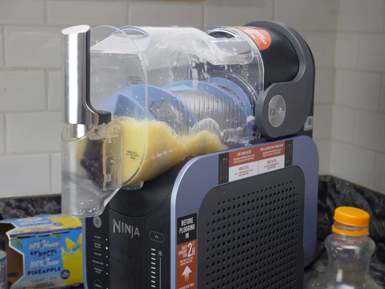 ninja slushi spinning liquid