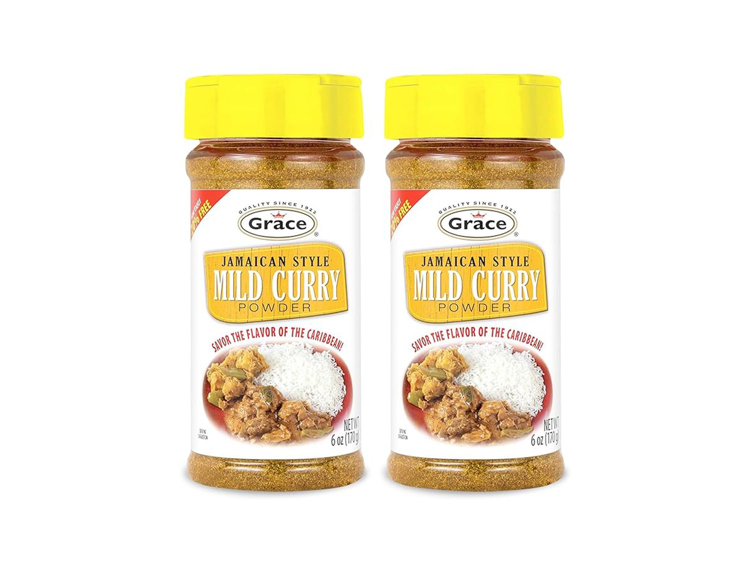 Grace Jamaican Style Mild Curry on white 