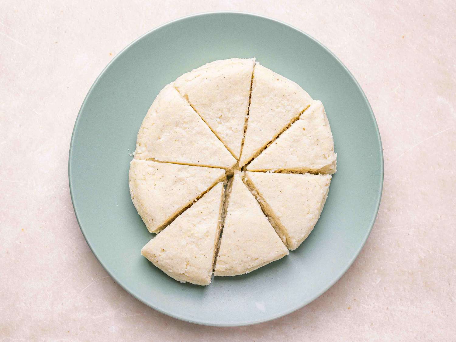 Overhead view of sliced ugali