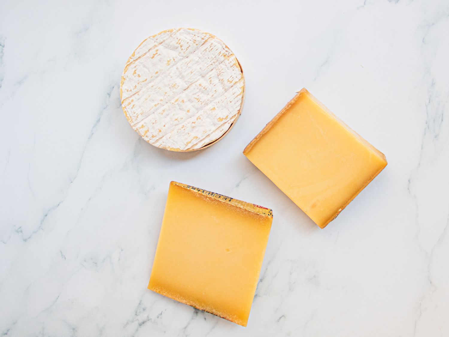Overhead view of cheese